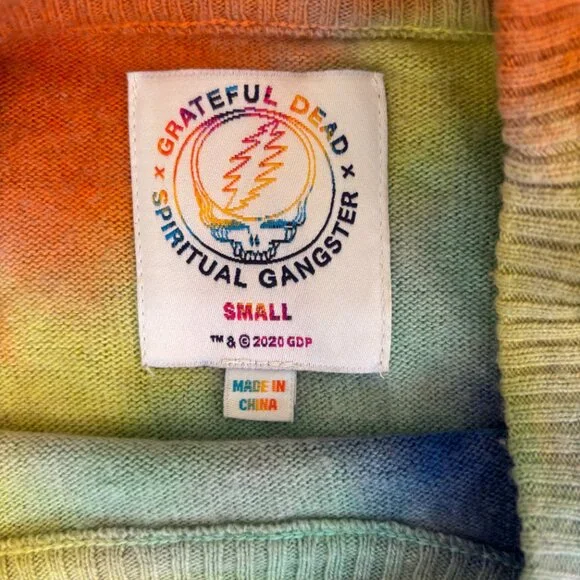 RARE Grateful dead Spiritual Gangster Tie-Dye Sweater - Picture 2 of 3